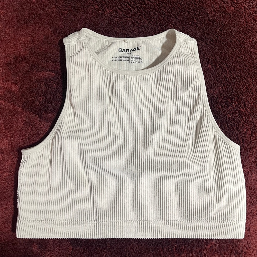 garage athletic crop top